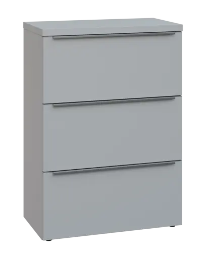 SIN 3 - 83Z kancelářská skříň, 3-zásuvková, 1120x800x400, šedá